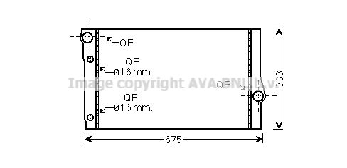 AVA QUALITY COOLING Radiators, Motora dzesēšanas sistēma BW2410